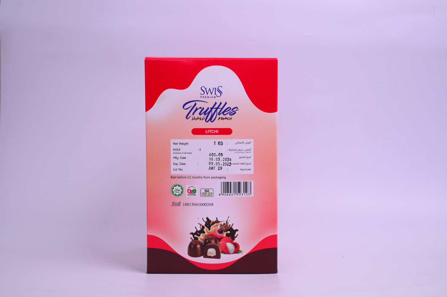 SWISS PREMIUM TRUFFLES -LITCHI FLAVOUR 1 kg