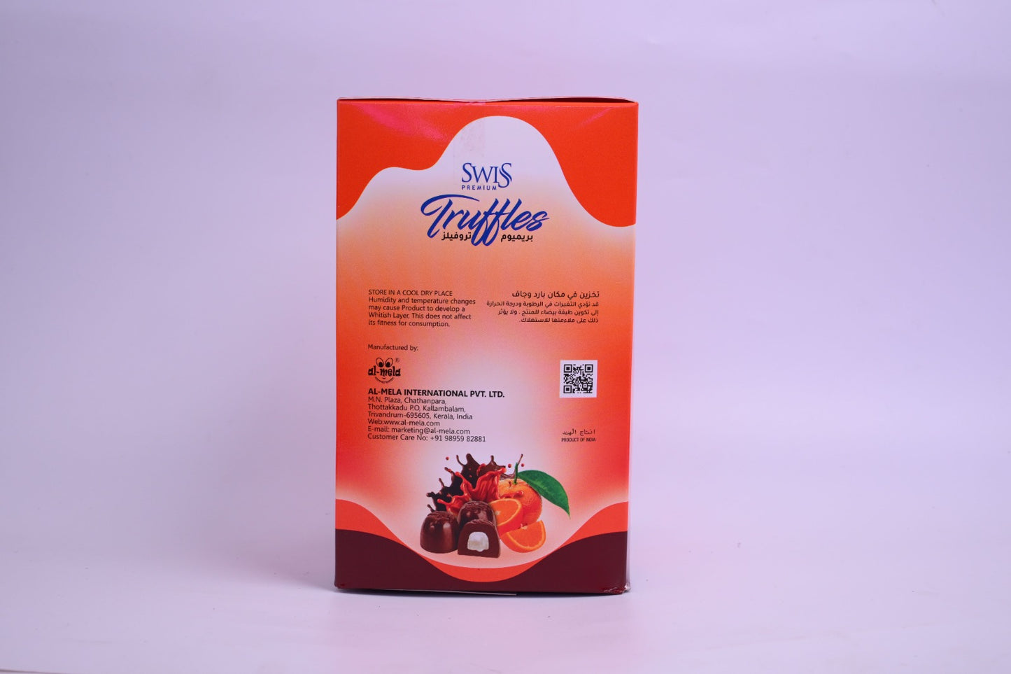SWISS PREMIUM TRUFFLES -ORANGE FLAVOUR  1 kg